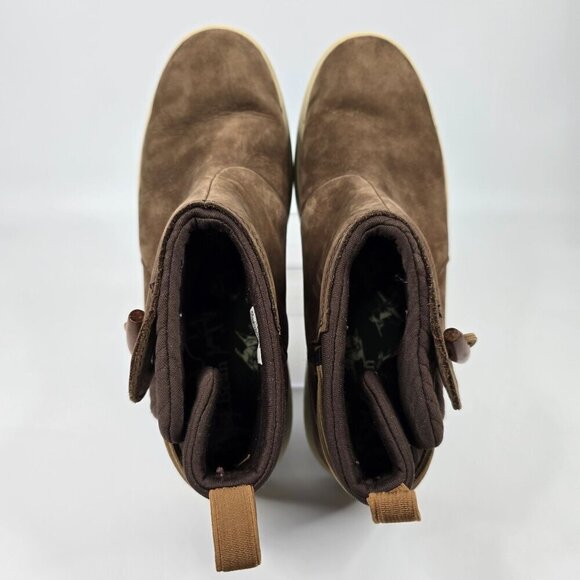 L.L. Bean Mountainside Toggle Brown Leather Boots Women's Size 9 - Picture 3 of 10